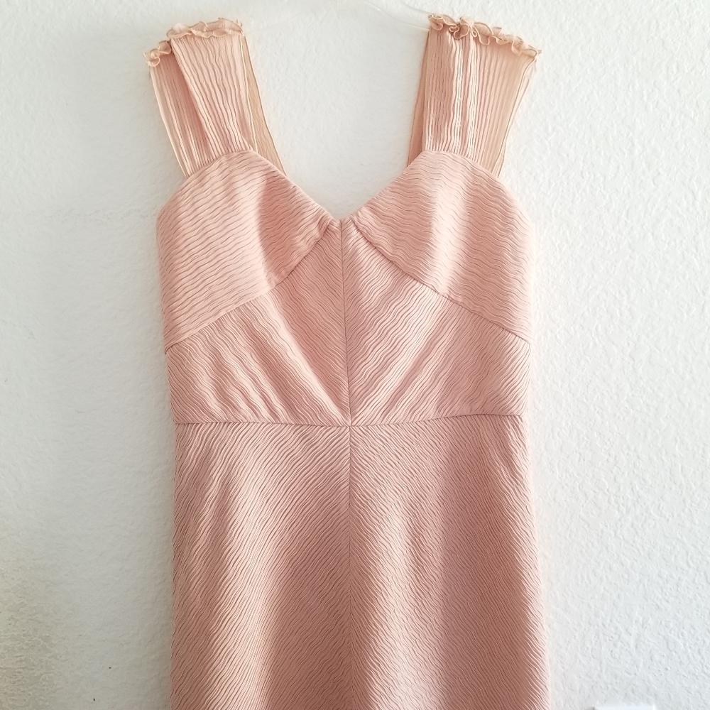 MaxMara Ananas Midi Sheath Dress Size US 14 Blush Pale Pink - Picture 3 of 13